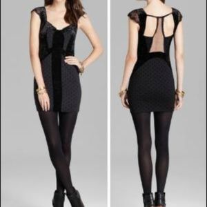 Free People Flocking Ponte Madeline Mini Dress